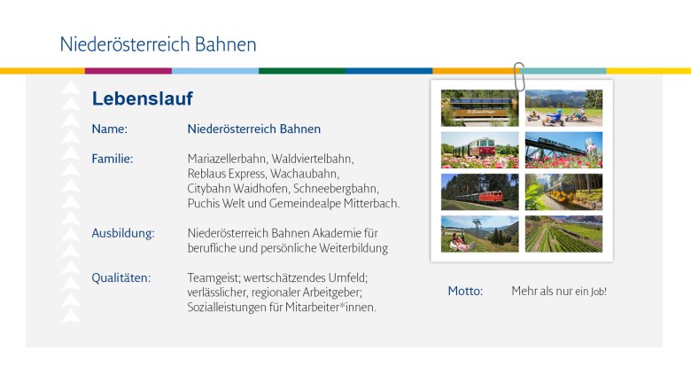Wir sind die Niederösterreich Bahnen