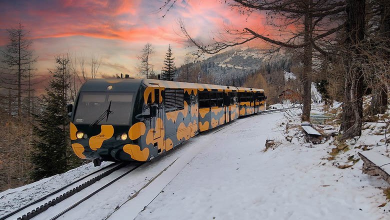 Der Salamander-Zug der Schneebergbahn, © NB/Maurer