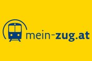 gelbes Bild mit blauem Zug